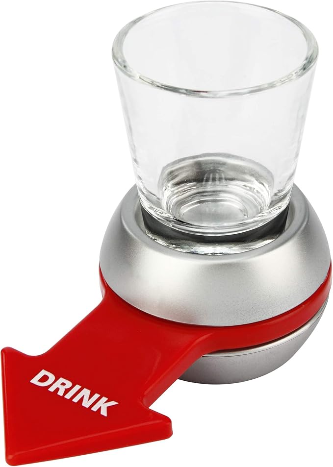 Barbuzzo Original Spin The Shot – Fun Adult Drinking Games, Includes 2 Ounce Shot Glass